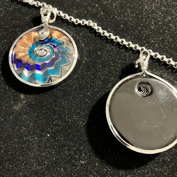 Ocean PendantS (5) + Stainless Steel 29 in Rolo Chain Ocean Wave Lampwork Chain - Picture 12 of 16